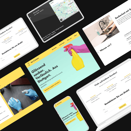 Website für Reinigungsfirma